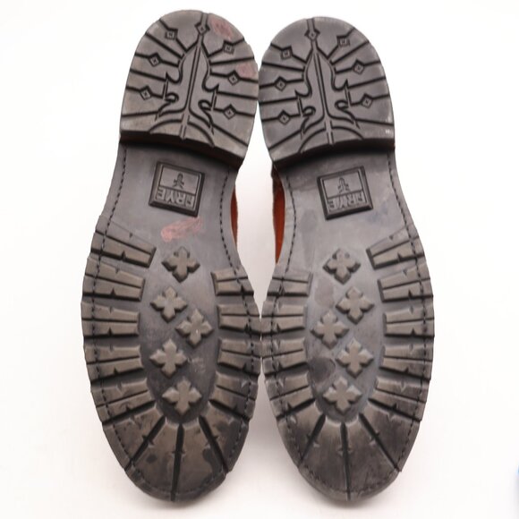 Frye James Lug Wingtip Leather Lace up Chukka Boots Men's Size 10 D Brown Ankle - Picture 6 of 12